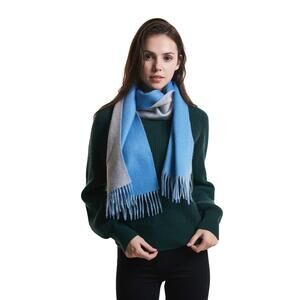 6644 100% Cashmere 2025 Winter Scarf For Women, Fringed Edges